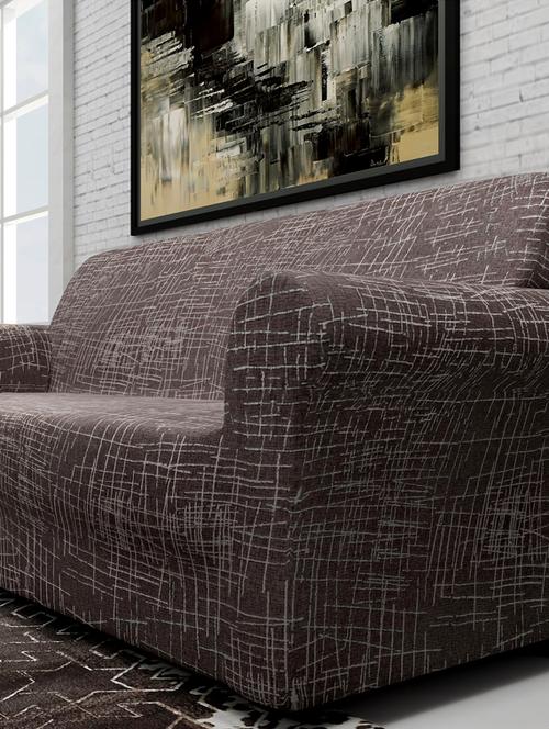 spandex & polyester fabric  big elasticity perfect size sofa slipcover- dimensions: 185 cm-230 cm (width) - 17605080 - Very Small Image - 1