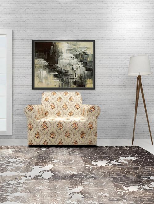 spandex & polyester fabric  big elasticity perfect size sofa slipcover- dimensions: 90 cm-145 cm (width) - 17605097 - Very Small Image - 1