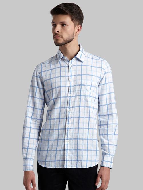 white checkered casual shirt - 17605799 - Very Small Image - 1