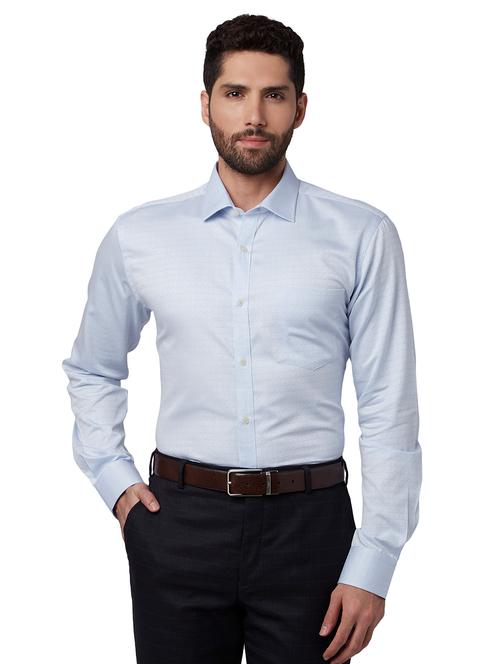 blue checkered formal shirt - 17606560 - Very Small Image - 1