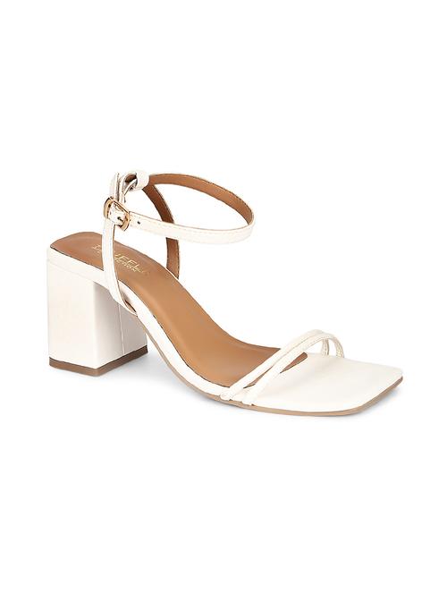 white pu ankle strap sandals - 17607172 - Very Small Image - 1