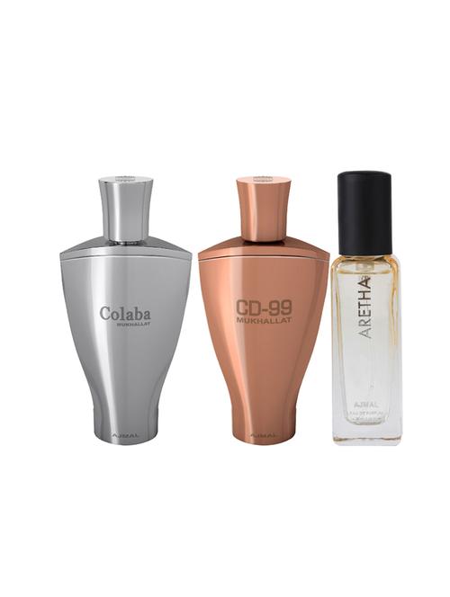 ajmal colaba mukhallat and cd 99 each of 14ml & aretha edp 20ml  (total 48ml) for unisex + 2 parfum testers - 17607415 - Very Small Image - 1