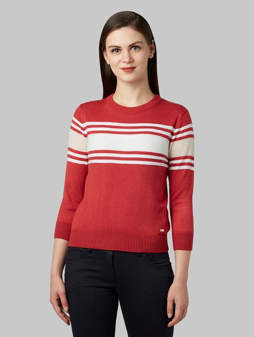 round neck striped pullover  - 17608634 - Very Small Image - 1