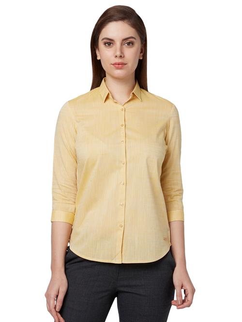 curved hem solid shirt  - 17608904 - Very Small Image - 1