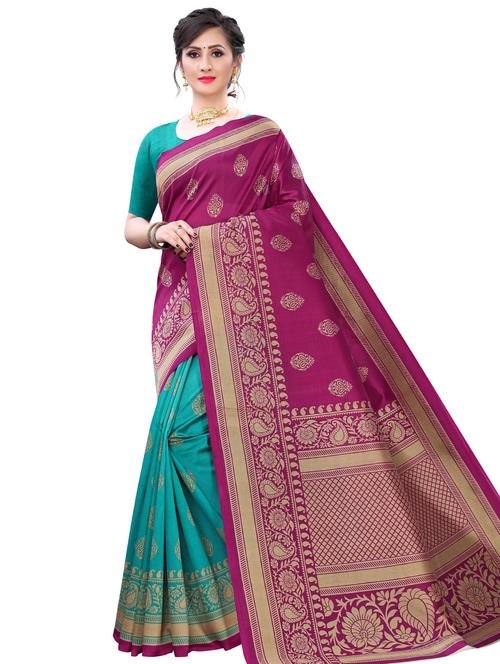 paisley printed saree - 17609672 - Very Small Image - 1