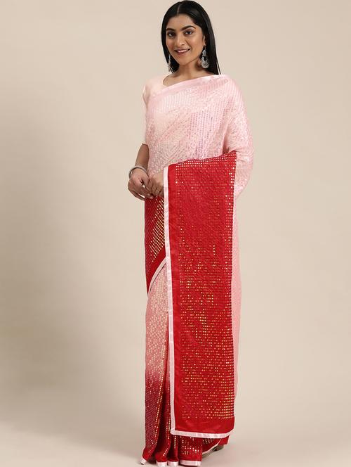 women's embellished saree with blouse - 17610374 - Very Small Image - 1