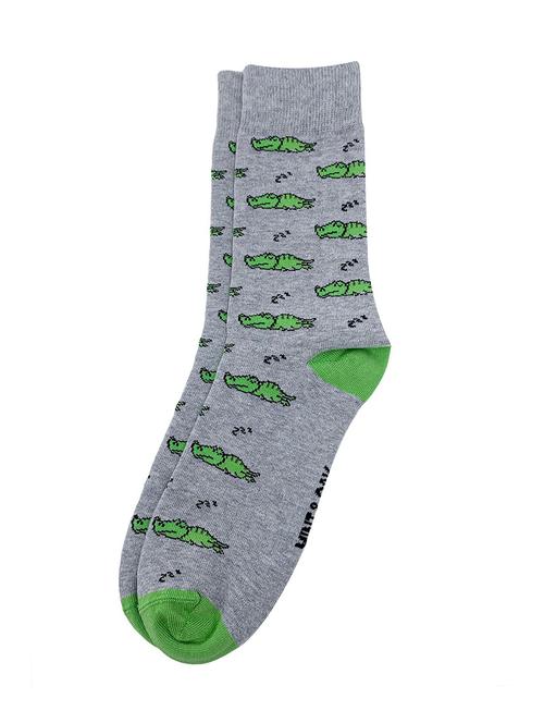men printed above ankle length socks - 17610707 - Very Small Image - 1