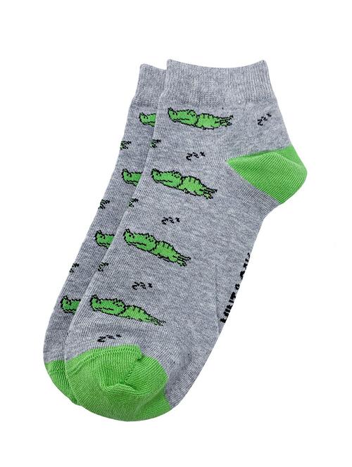men grey printed ankle length sock - 17610709 - Very Small Image - 1