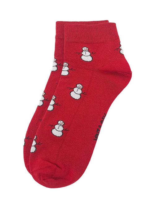 men red printed ankle length sock - 17610786 - Very Small Image - 1