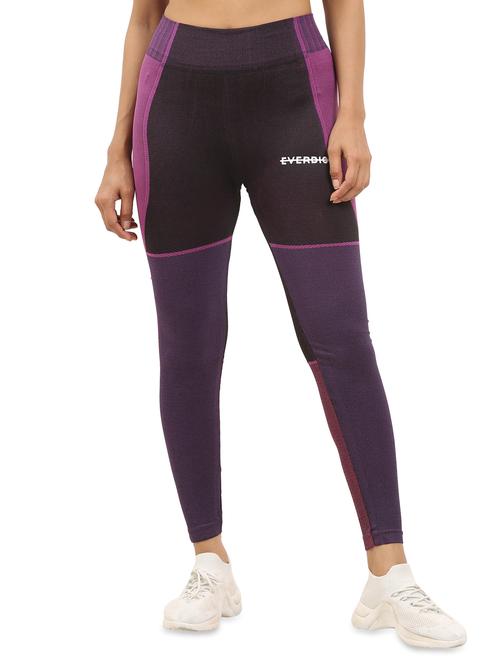color block sports legging - 17612023 - Very Small Image - 1