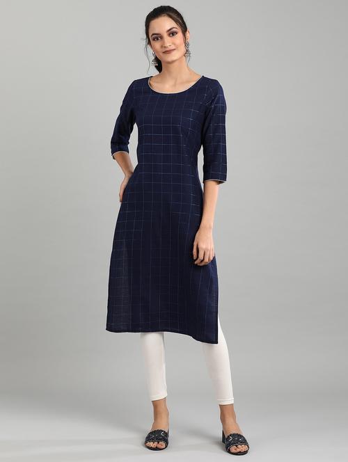 women's straight kurta - 17613311 - Very Small Image - 1