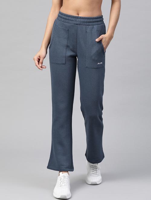 high rise solid  track pant - 17613737 - Very Small Image - 1