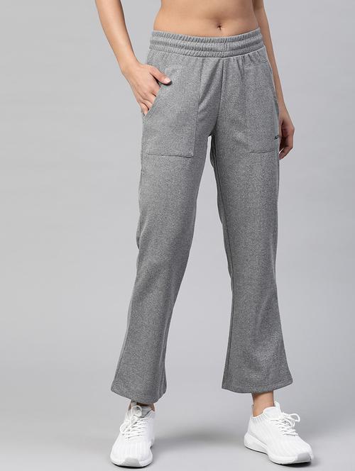 high rise solid  track pant - 17613742 - Very Small Image - 1