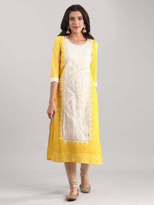 women's straight kurta - 17614241 - Very Small Image - 1
