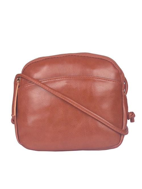 tan leatherette (pu) handbag - 17615026 - Very Small Image - 1