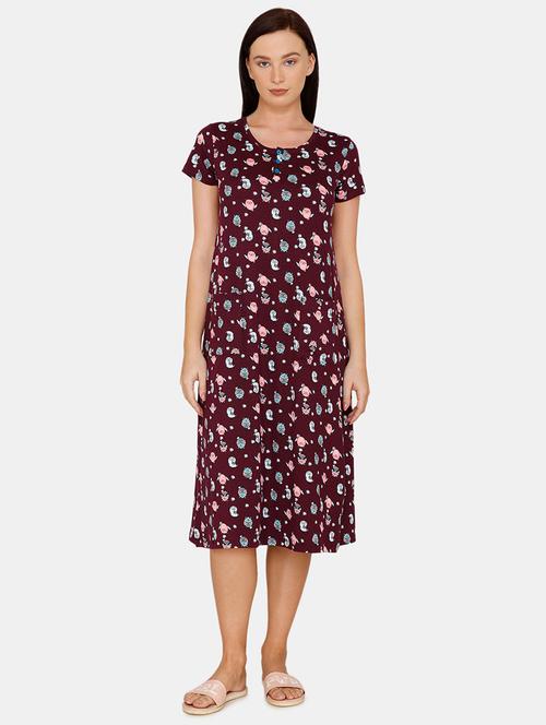 purple polyester sleepshirts  - 17615716 - Very Small Image - 1