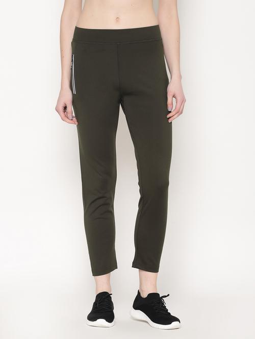 Green Polyester Track Pants - 17615752 - Very Small Image - 1