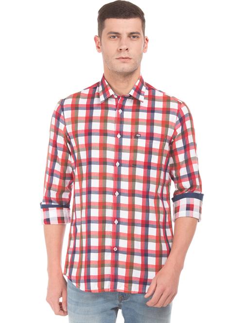 red checkered casual shirt - 17616490 - Very Small Image - 1