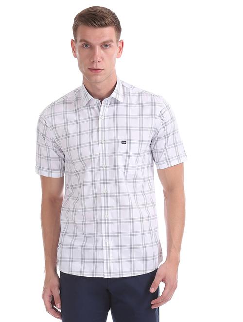 white checkered casual shirt - 17616715 - Very Small Image - 1