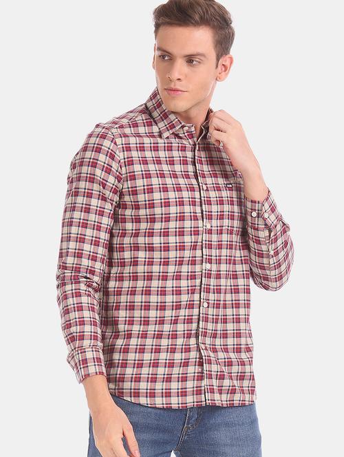red checkered casual shirt - 17616827 - Very Small Image - 1