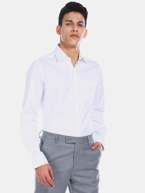 white striped formal shirt - 17618166 - Very Small Image - 1