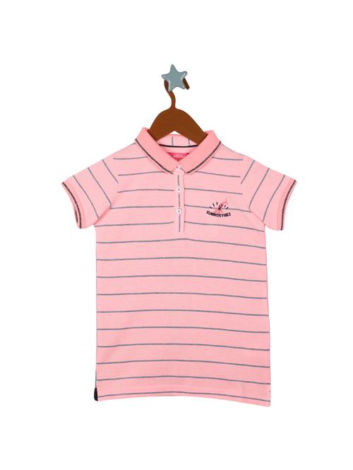 pink cotton blend regular tee - 17620566 - Very Small Image - 1