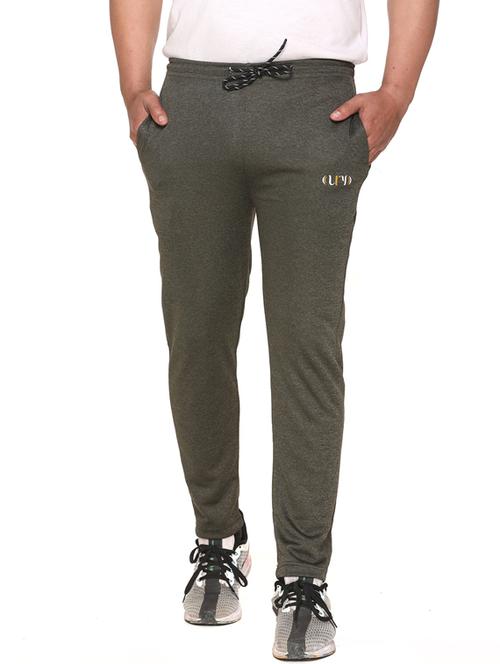 green polyester blend  full length track pant - 17620885 - Very Small Image - 1