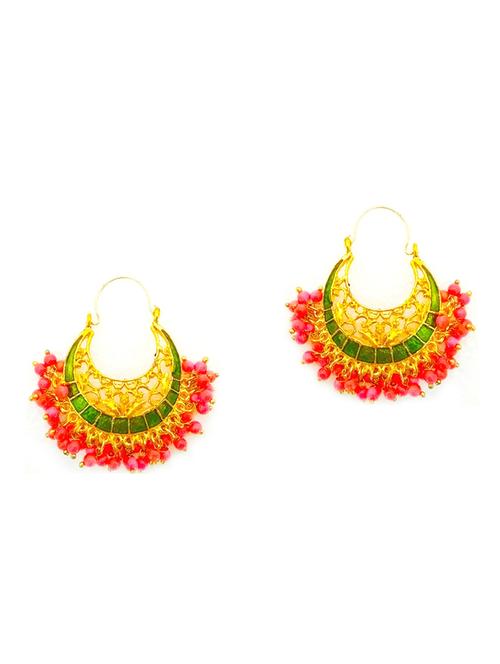 multi colored metal chandballi earring - 17621847 - Very Small Image - 1