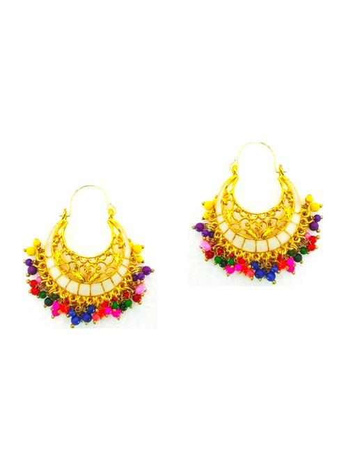 multi colored metal chandballi earring - 17621851 - Very Small Image - 1