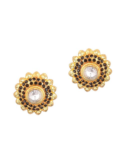 black metal studs earring - 17622245 - Very Small Image - 1