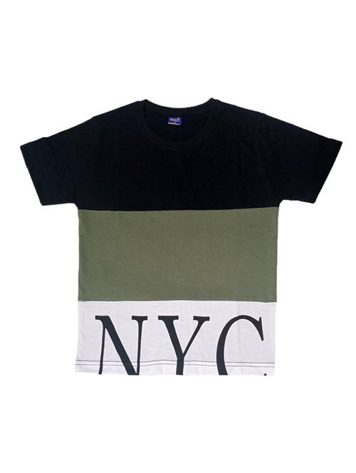 crew neck color block  t-shirt - 17623099 - Very Small Image - 1