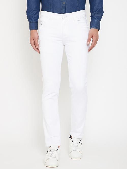 white plain denim jeans  - 17623939 - Very Small Image - 1