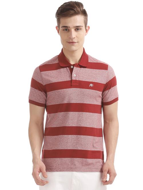 red striped polo t-shirt - 17625482 - Very Small Image - 1