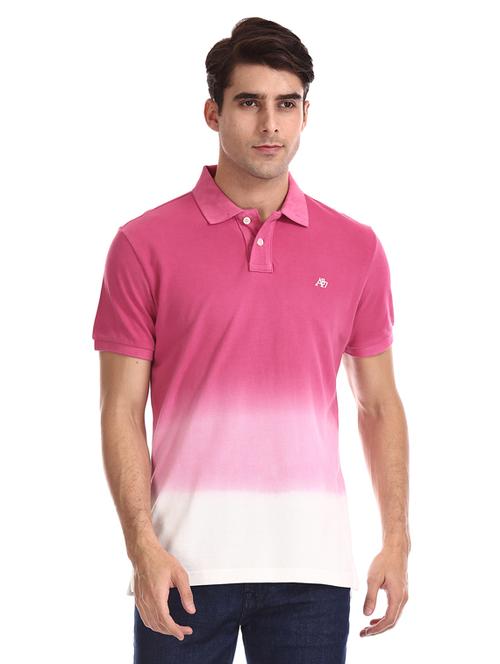 pink ombre polo t-shirt  - 17625534 - Very Small Image - 1