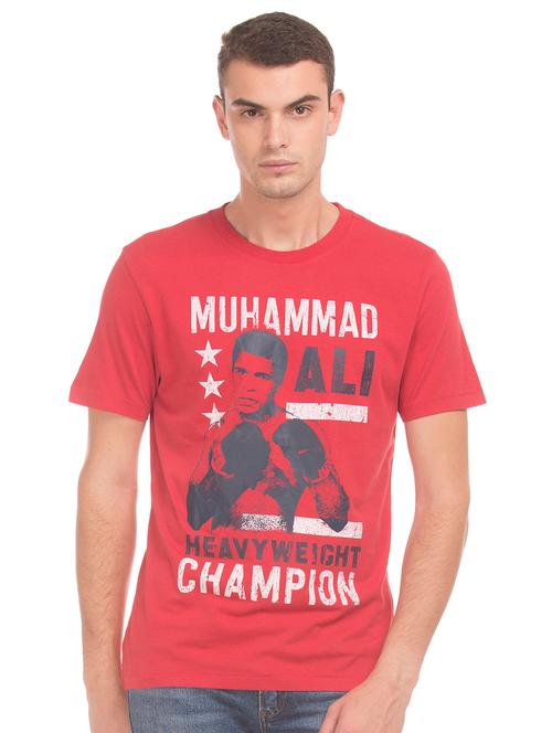 red printed t-shirt - 17625829 - Very Small Image - 1