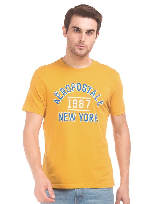 yellow printed t-shirt - 17625838 - Very Small Image - 1