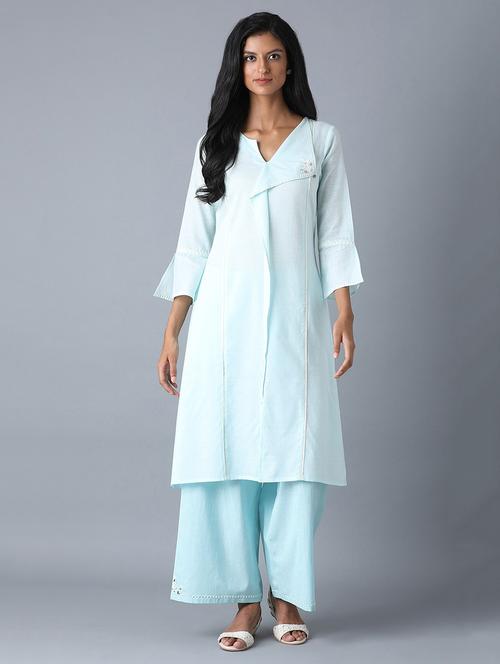 women's straight kurta - 17627142 - Very Small Image - 1