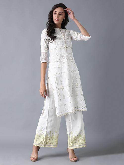 women's straight kurta - 17627173 - Very Small Image - 1