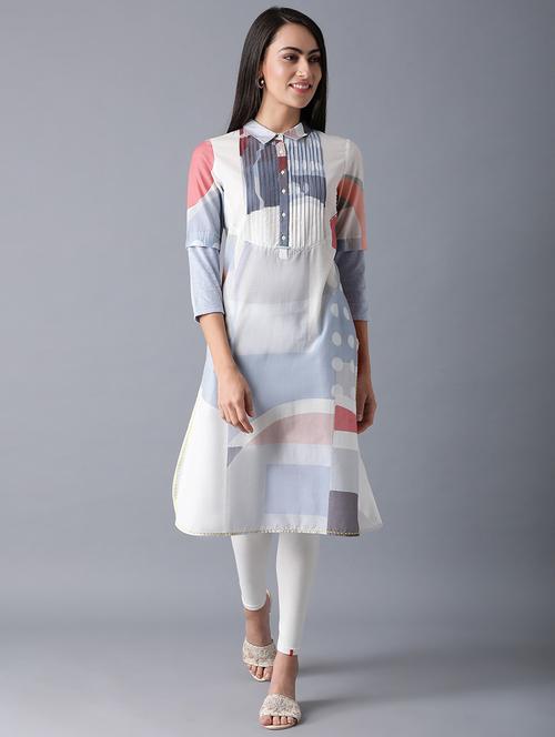 women's straight kurta - 17627308 - Very Small Image - 1