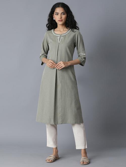women's a-line kurta - 17627429 - Very Small Image - 1