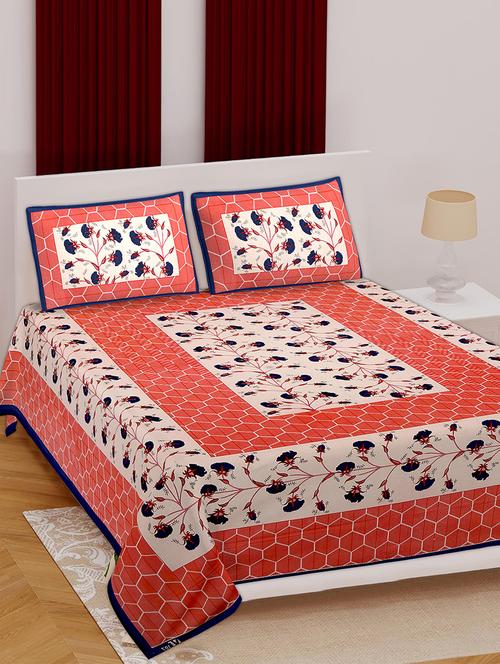 jaipuri print cotton king size bedsheet set - 17628108 - Very Small Image - 1