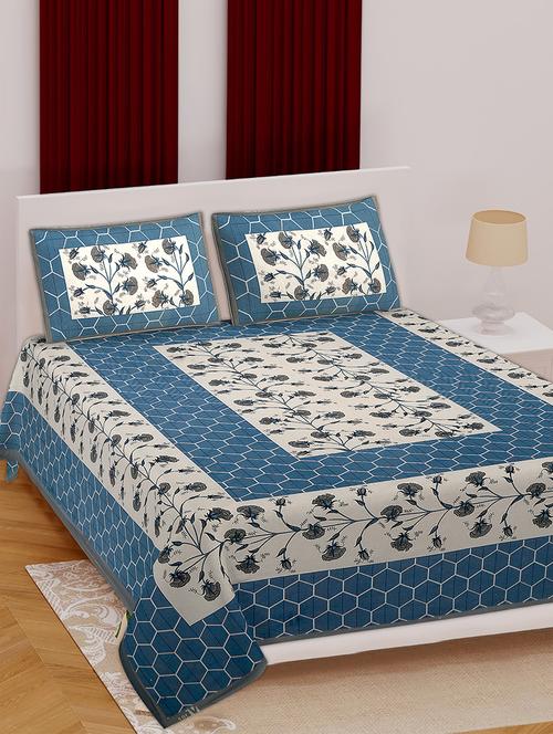 jaipuri print cotton king size bedsheet set - 17628110 - Very Small Image - 1