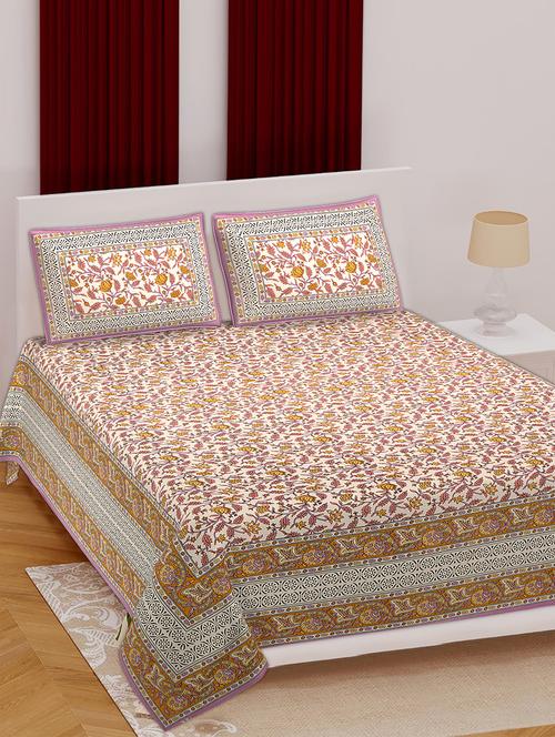 jaipuri print cotton king size bedsheet set - 17628114 - Very Small Image - 1