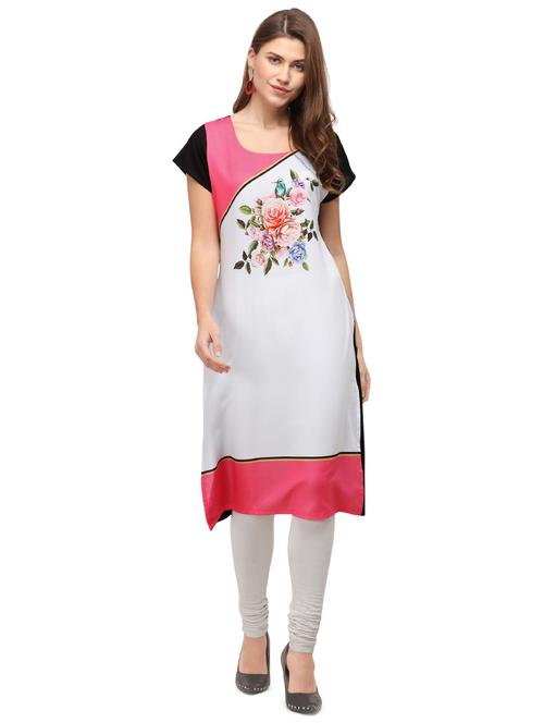 women's straight kurta - 17628932 - Very Small Image - 1