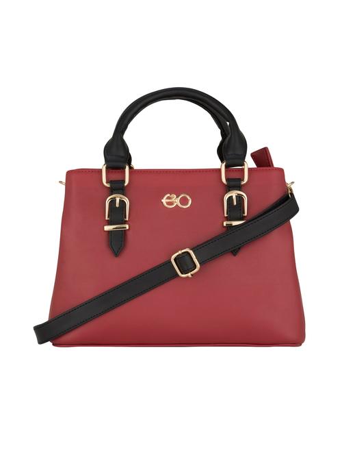 red leatherette (pu) handbag - 17630282 - Very Small Image - 1