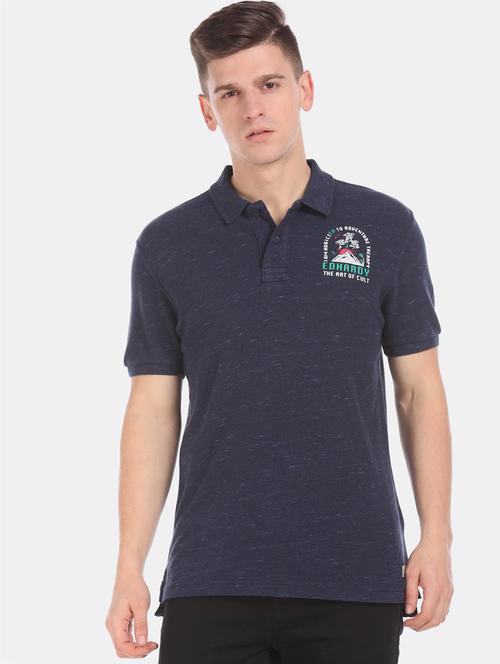 blue printed t-shirt  - 17630957 - Very Small Image - 1