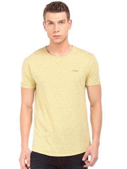 yellow melange t-shirt - 17631077 - Very Small Image - 1