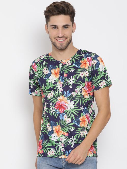 blue printed t-shirt - 17633289 - Very Small Image - 1
