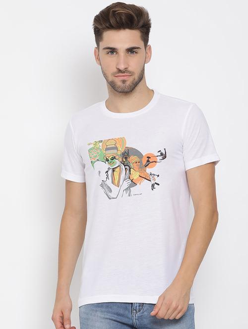 white printed t-shirt - 17633291 - Very Small Image - 1
