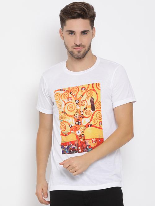 white printed t-shirt - 17633295 - Very Small Image - 1